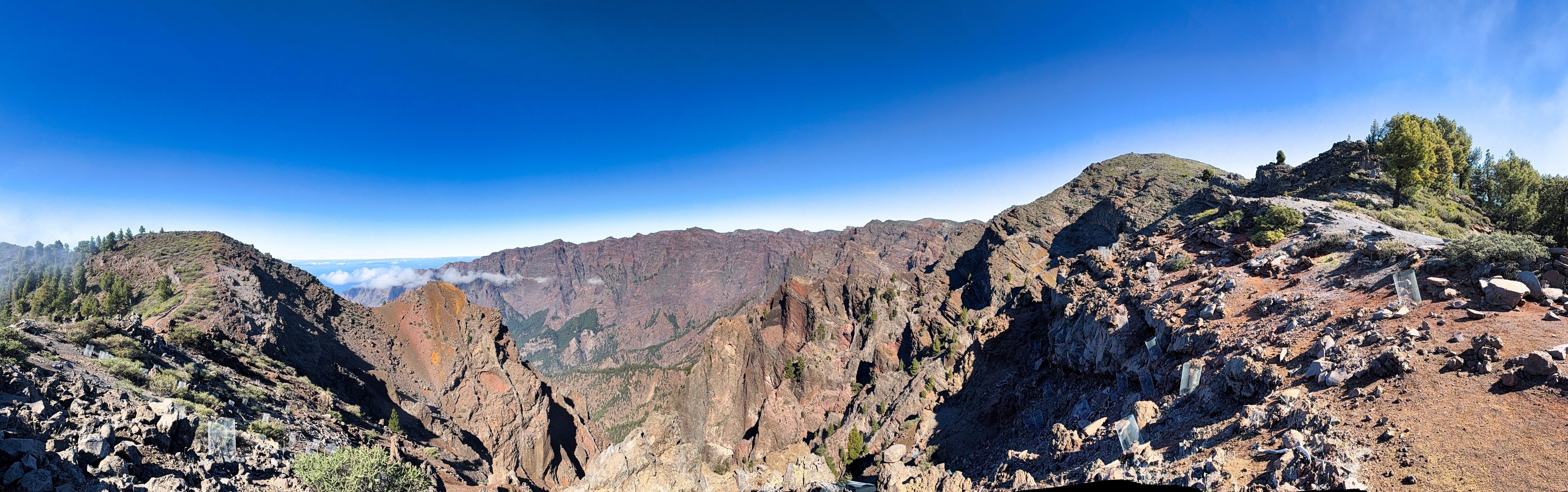 La Caldera de Taburiente desde el sendero de la Punta de los Roques